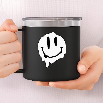 Discover Smiley Face 14oz Stainless Steel Tumblers