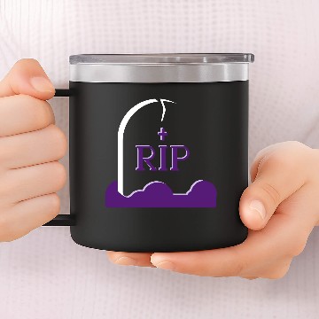 Discover Halloween Grave Graveyard 14oz Stainless Steel Tumblers