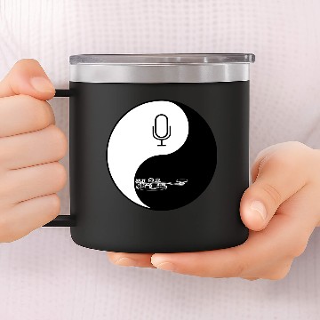 Discover YING YANG CW KEY AND MIC 14oz Stainless Steel Tumblers