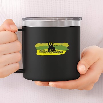 Discover Ink Inspired Giraffe 14oz Stainless Steel Tumblers