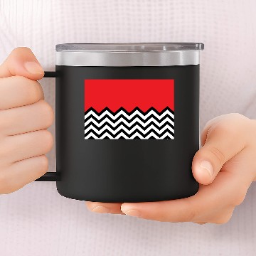 Discover Twin Peaks Chevron 14oz Stainless Steel Tumblers