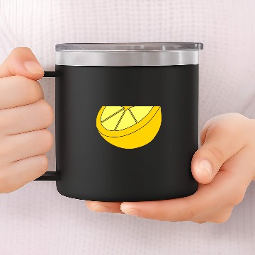 Discover Half lemon 14oz Stainless Steel Tumblers