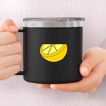 Discover Half lemon 14oz Stainless Steel Tumblers