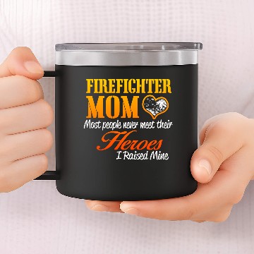 Discover Fire Fighter Mom 14oz Stainless Steel Tumblers