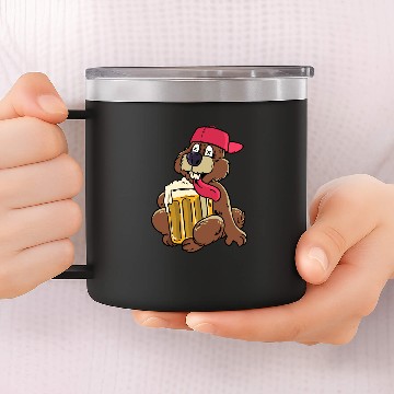 Discover Beer DRUNK squirrel 3D 14oz Stainless Steel Tumblers
