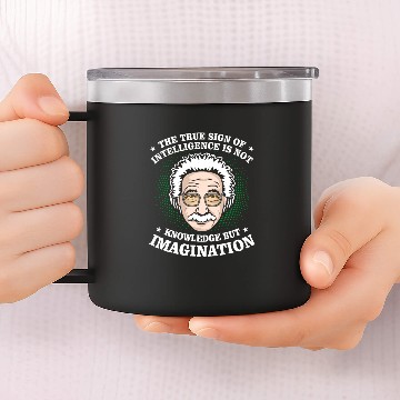 Discover Albert Einstein 14oz Stainless Steel Tumblers