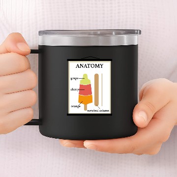 Discover popsicle anatomy 14oz Stainless Steel Tumblers