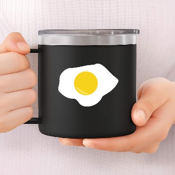 Discover Fried egg 14oz Stainless Steel Tumblers