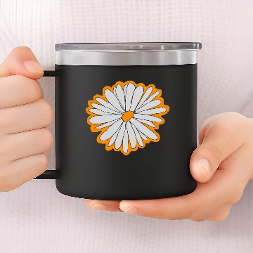 Discover Spring Daisy Tri blend 14oz Stainless Steel Tumblers