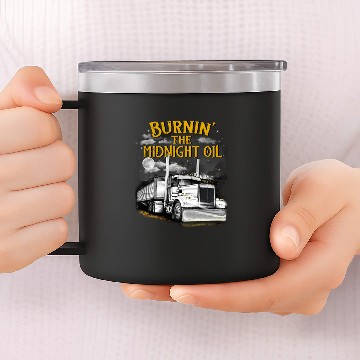 Discover Burning the midnight oil 14oz Stainless Steel Tumblers -gift