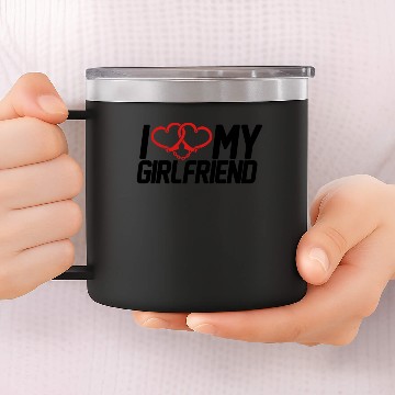 Discover I love girlfriend I love my girlfriend 14oz Stainless Steel Tumblers