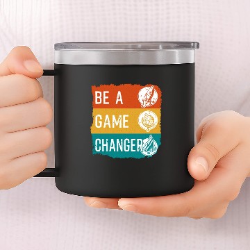 Discover Be A Game Changer 14oz Stainless Steel Tumblers