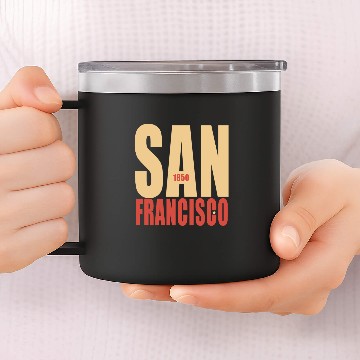 Discover San Francisco 1850 14oz Stainless Steel Tumblers