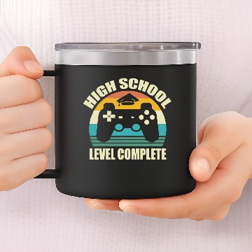 Discover High School Level Complete 14oz Stainless Steel Tumblers