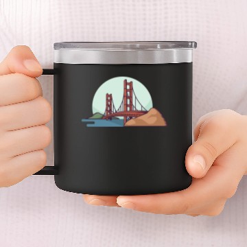 Discover Golden Gate Bridge 14oz Stainless Steel Tumblers
