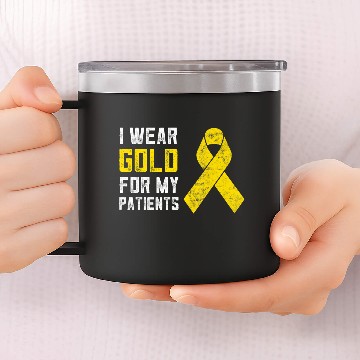 Discover Childhood Cancer Awareness Pediatric Oncology 14oz Stainless Steel Tumblers