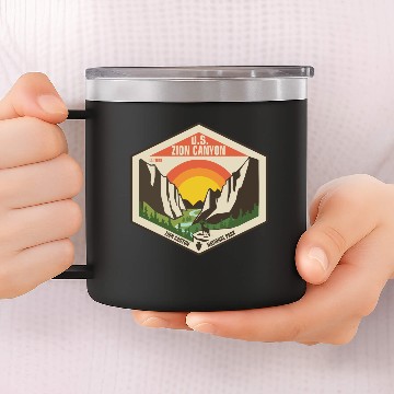 Discover Zion National Park - Zion 14oz Stainless Steel Tumblers