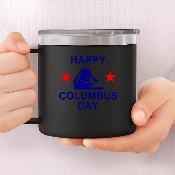 Discover Columbus Day - 1492 - USA - United States 14oz Stainless Steel Tumblers