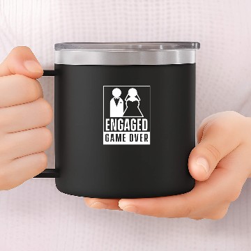 Discover Engaged Game Over Engagement 14oz Stainless Steel Tumblers
