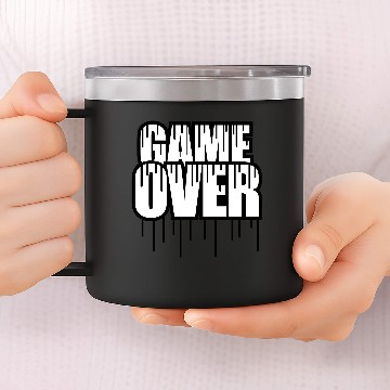 Discover Game Over Graffiti Drop Design Cool Bachelor Party 14oz Stainless Steel Tumblers