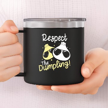Discover Cool Dumpling 14oz Stainless Steel Tumblers Motif