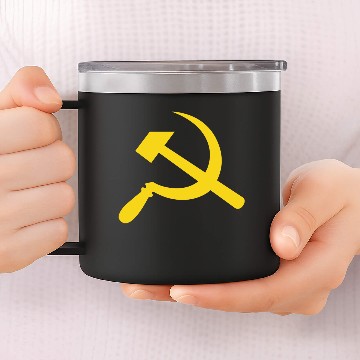 Discover Hammer and Sickle 14oz Stainless Steel Tumblers