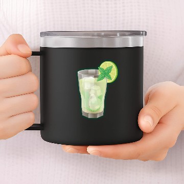 Discover Mojito Cocktail 14oz Stainless Steel Tumblers