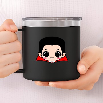 Discover dracula vampire halloween 14oz Stainless Steel Tumblers