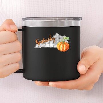 Discover Kentucky Pumpkin 14oz Stainless Steel Tumblers
