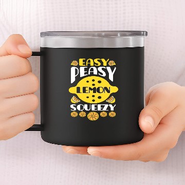 Discover Easy Peasy Lemon Squeezy Lemonade Stand Crew Squad 14oz Stainless Steel Tumblers
