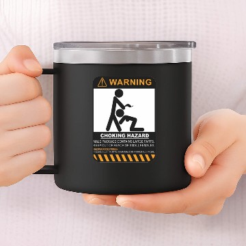 Discover Warning, choking hazard 14oz Stainless Steel Tumblers