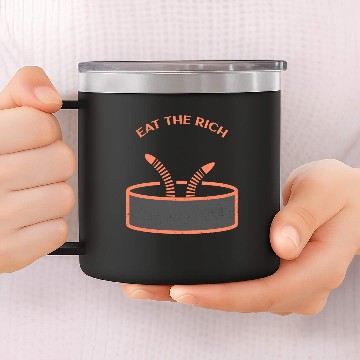 Discover Eat The Rich Worms In A Can 14oz Stainless Steel Tumblers