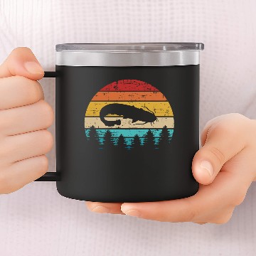 Discover Catfish 14oz Stainless Steel Tumblers