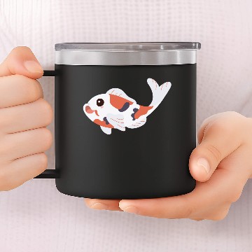 Discover Koi fish 14oz Stainless Steel Tumblers