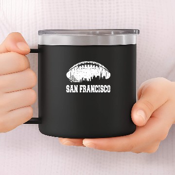 Discover San Francisco Football 14oz Stainless Steel Tumblers