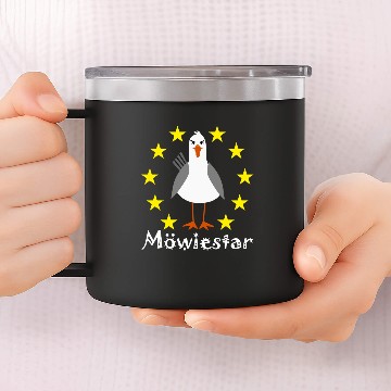 Discover Seagull - Funny Seagull Star Saying Joke 14oz Stainless Steel Tumblers