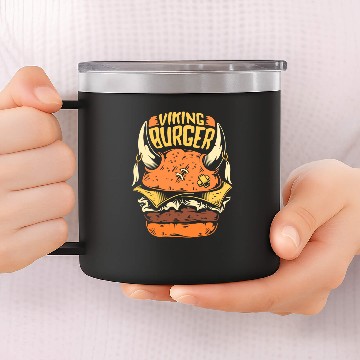 Discover Viking Burger : king Burger 14oz Stainless Steel Tumblers