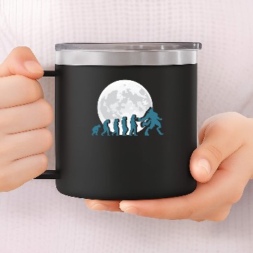 Discover Funny Werewolf Evolution Halloween Giftidea 14oz Stainless Steel Tumblers