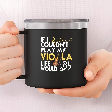 Discover Viola Music String Instrument Orchestra Gift Idea 14oz Stainless Steel Tumblers