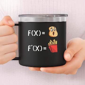 Discover Potato Derivative Funny Mathematician 14oz Stainless Steel Tumblers
