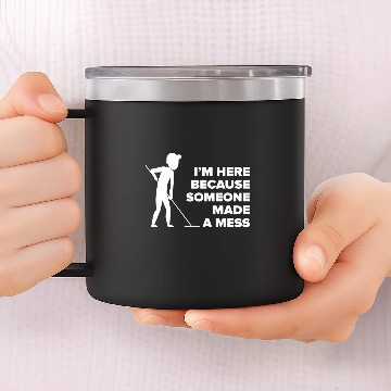 Discover School Custodian Appreciaton Janitor 14oz Stainless Steel Tumblers