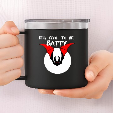 Discover Red Bat 14oz Stainless Steel Tumblers