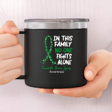 Discover In This Family No One Fights Alone 14oz Stainless Steel Tumblers