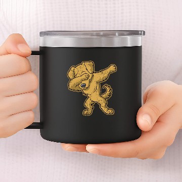 Discover Dabbing Golden Retriever Dog Dab 14oz Stainless Steel Tumblers 14oz Stainless Steel Tumblers