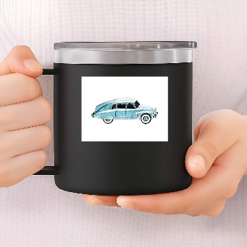 Discover Turquoise Hot Rod 14oz Stainless Steel Tumblers