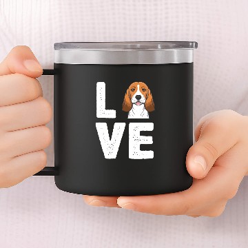 Discover I Love My Beagle 14oz Stainless Steel Tumblers 14oz Stainless Steel Tumblers