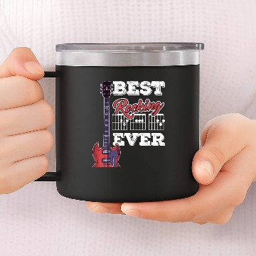 Discover Best Dad Ever Musician Guitar Tabs Father's Day 14oz Stainless Steel Tumblers