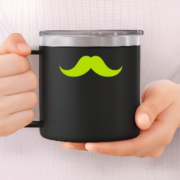 Discover Movember mustache 14oz Stainless Steel Tumblers
