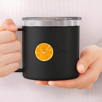 Discover Citrus lemon mathematics 14oz Stainless Steel Tumblers