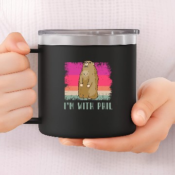 Discover groundhog day, groundhog day 02/02, springtime 14oz Stainless Steel Tumblers